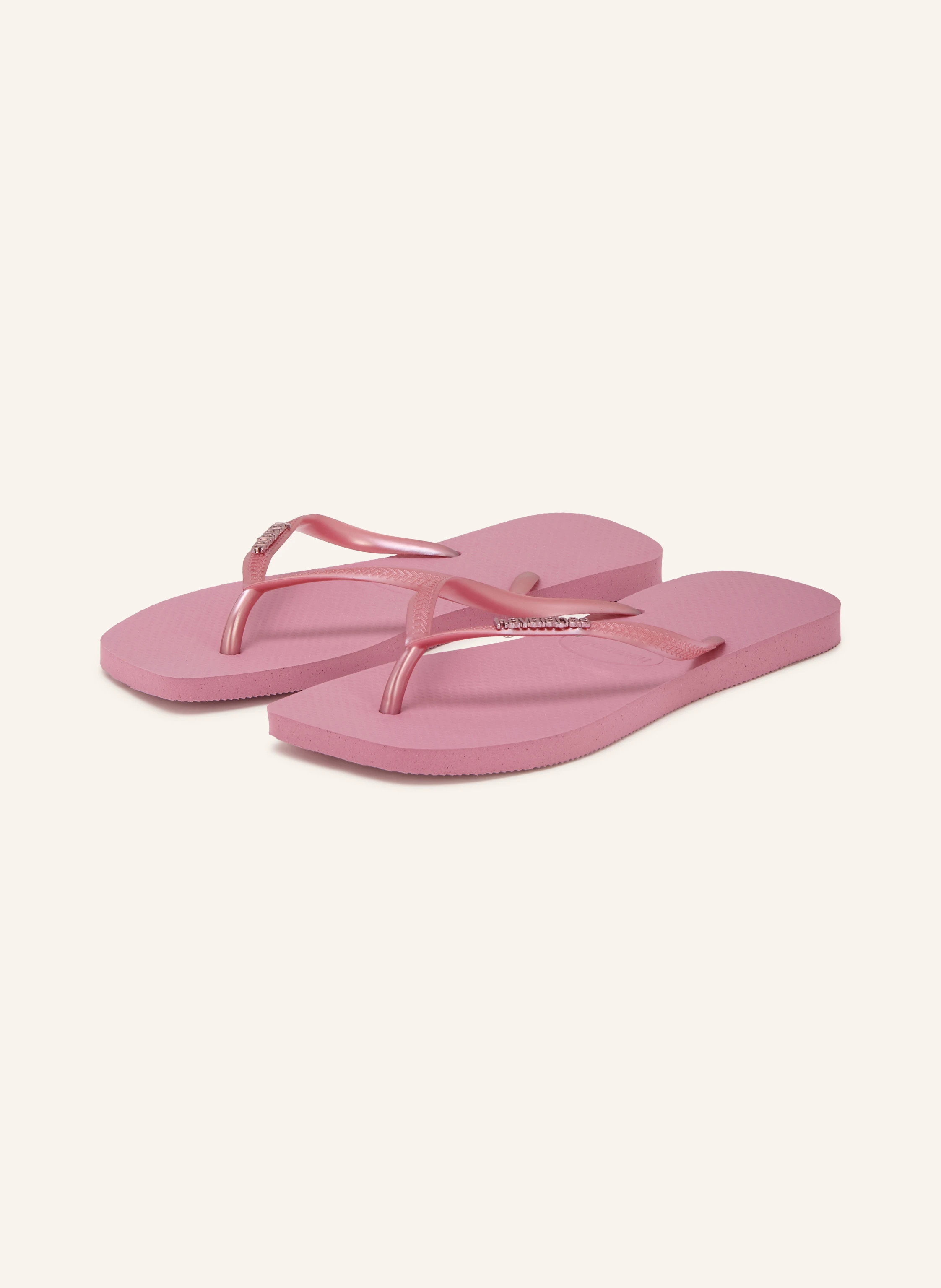 havaianas Zehentrenner SLIM SQUARE LOGO METALLIC in altrosa | Breuninger (DACH)