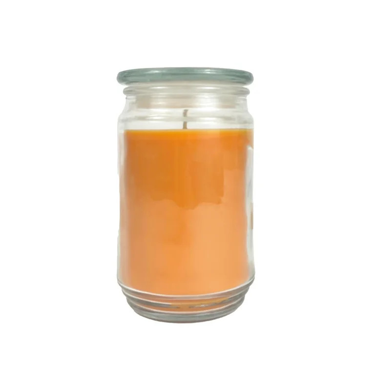 Mainstays Salted Caramel Butterscotch Scented Single-Wick Large Glass Jar Candle, 20 oz. | Walmart (US)
