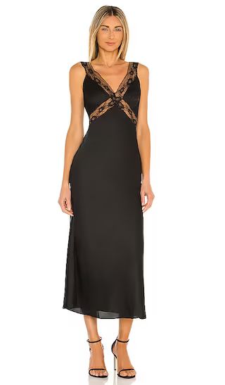 Cami Midi Dress in Black | Revolve Clothing (Global)
