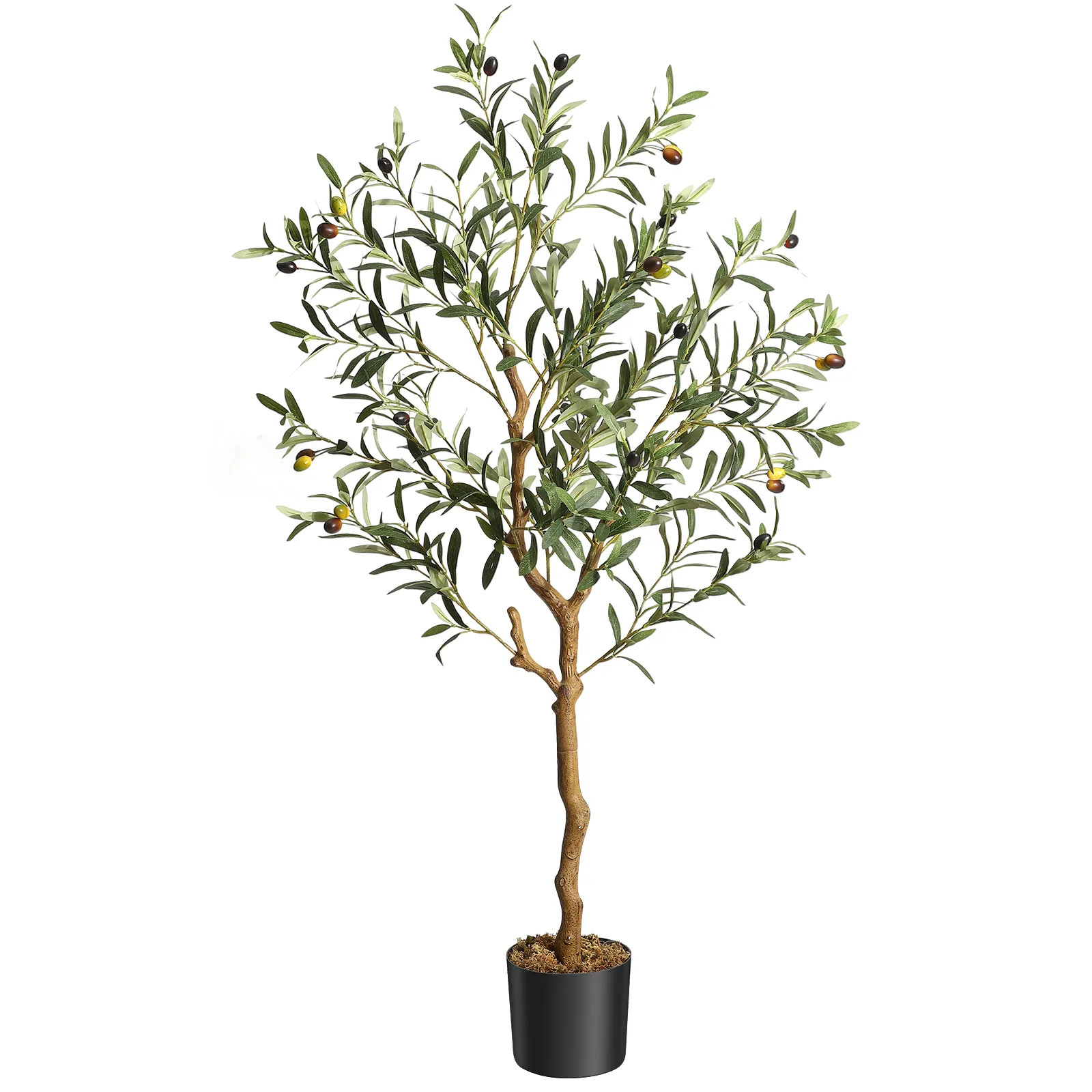 Artificial Olive Tree 4.25FT(51in) Tall Faux Silk Olive Trees - Green | Bed Bath & Beyond