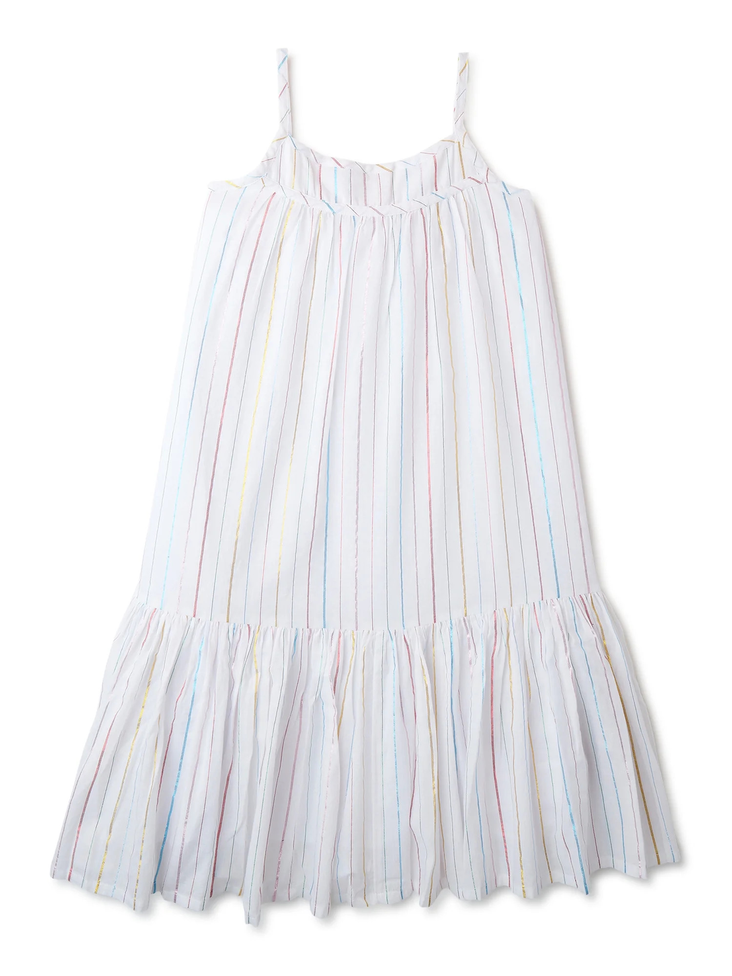 Wonder Nation Girls Lurex Dress Sizes 4-18 & Plus - Walmart.com | Walmart (US)