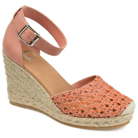 Journee Womens Sierra Wedge Heel Espadrille Sandals | Walmart (US)