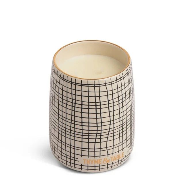 Thyme & Table 19oz Brown Sugar & Sandalwood Scented 2-Wick Tumbler Jar Holiday Candle | Walmart (US)