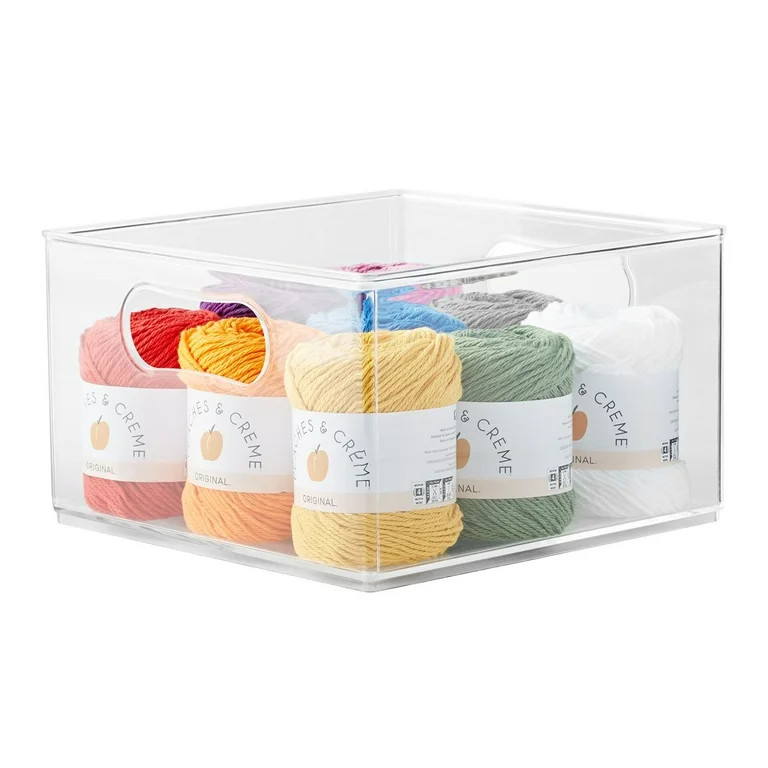 The Home Edit Large Bin 10" Storage Organizer, Clear Plastic - Walmart.com | Walmart (US)