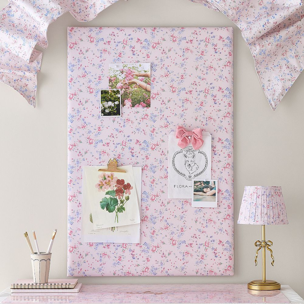 LoveShackFancy No Nails Pinboard - Windsor Rose (36"x24") | Pottery Barn Teen