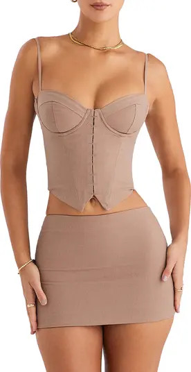 Cotton & Linen Corset Top | Nordstrom