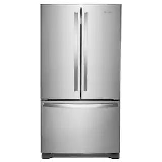 Whirlpool 25 cu. ft. French Door Refrigerator in Fingerprint Resistant Stainless Steel with Inter... | The Home Depot