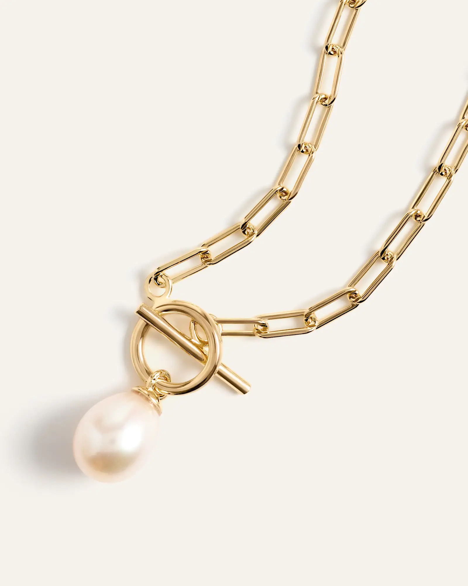 Freshwater Cultured Pearl Toggle Necklace | Quince