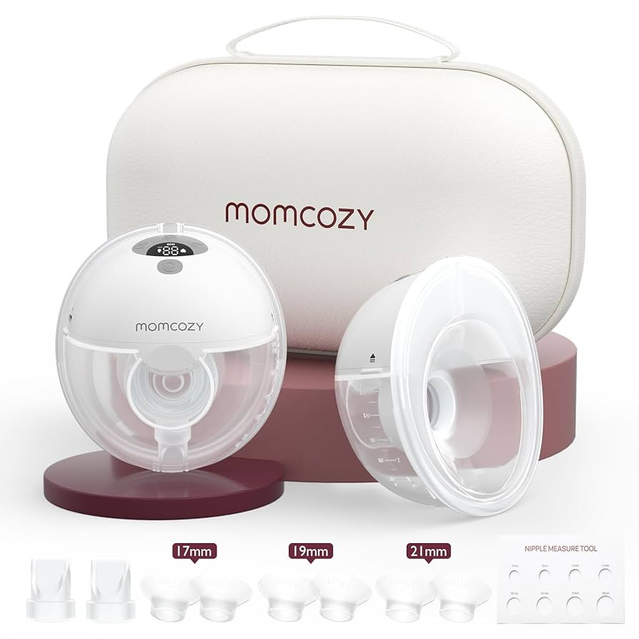 Momcozy M5 Hands-Free Wearable Breast Pump, Double-Sealed Flange for Baby-Like Comfort, 3 Modes &... | Amazon (US)