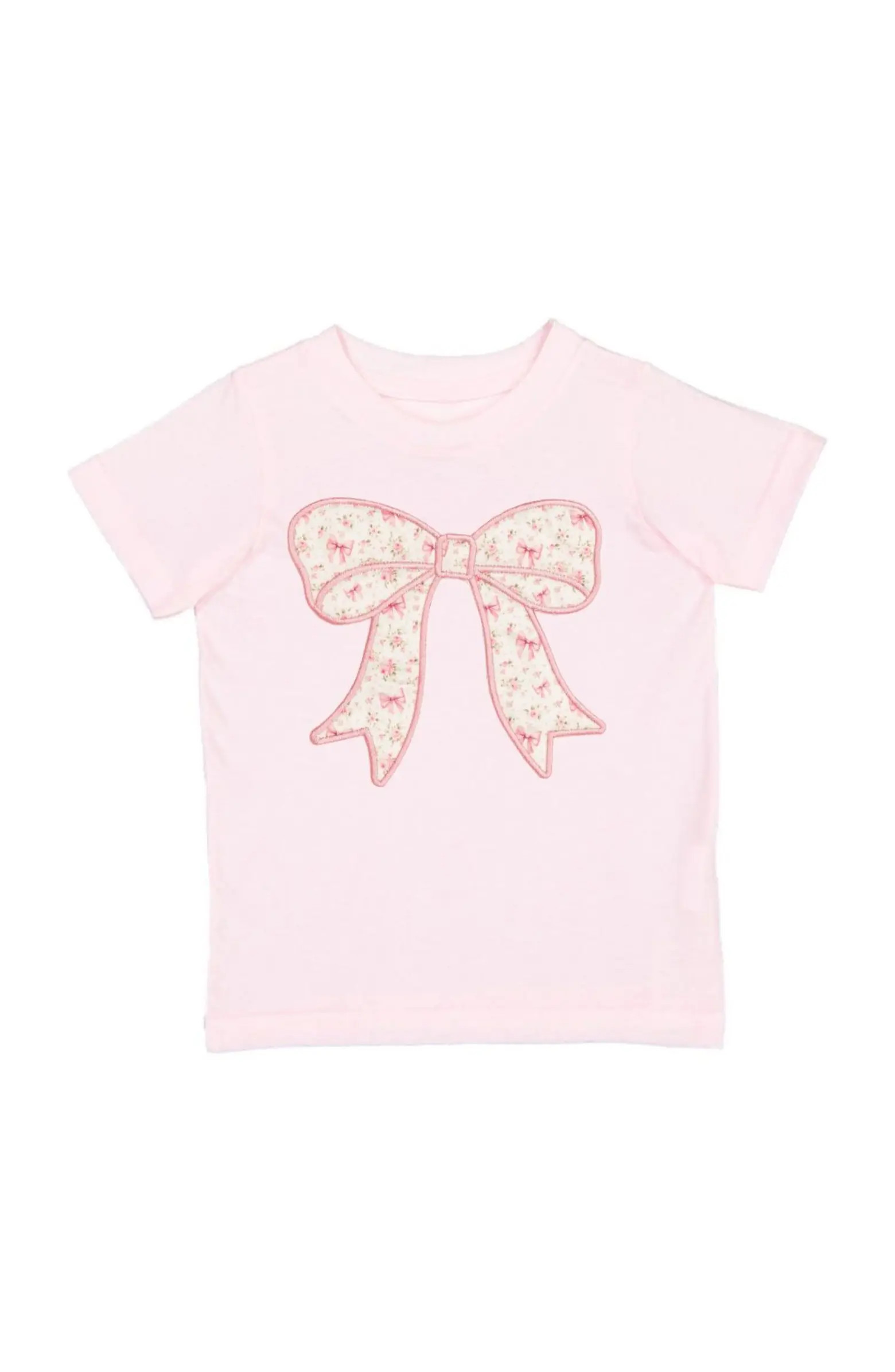 Sweet Wink Ditsy Floral Bow Patch Short Sleeve T-Shirt | Nordstrom | Nordstrom