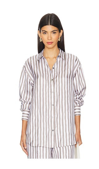 The Bf Shirt in Cinder Multi | Revolve Clothing (Global)
