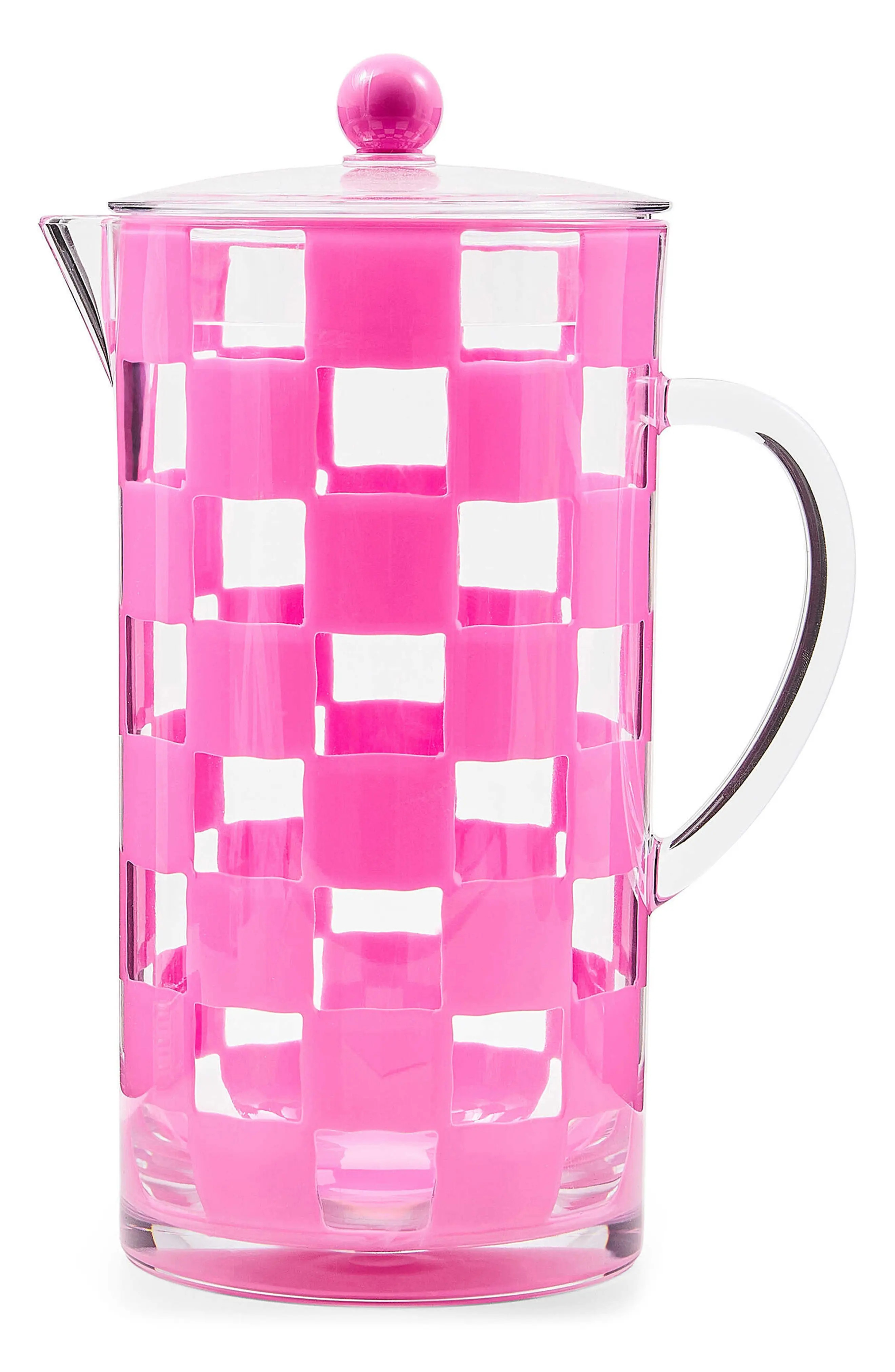 Pink Check Acrylic Pitcher | Nordstrom | Nordstrom