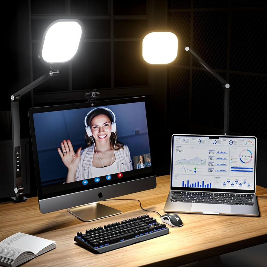 Video Conference Light Zoom Lighting for Computer, 15W Desk Light for Zoom Meeting Video Calls Vi... | Amazon (US)