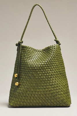 By Anthropologie Woven Knotted-Strap Bucket Bag | Anthropologie (US)