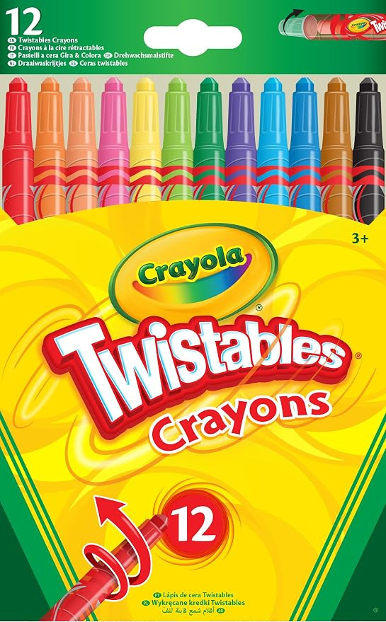 CRAYOLA Twistables Colouring Crayons, Multicolor, 12 Count (Pack of 1) | Amazon (UK)