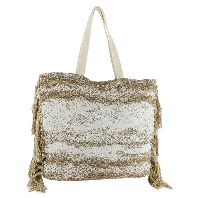 Magid Women's Beach Tote with Side Fringes | Walmart (US)