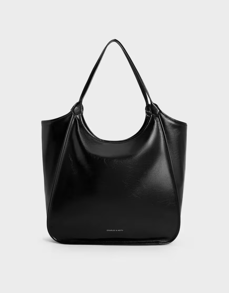 Charles & Keith Sianna tote bag in black | ASOS (Global)