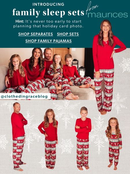 You will see some familiar faces on the maurices website ☺️ The perfect Christmas jammies just launched! 