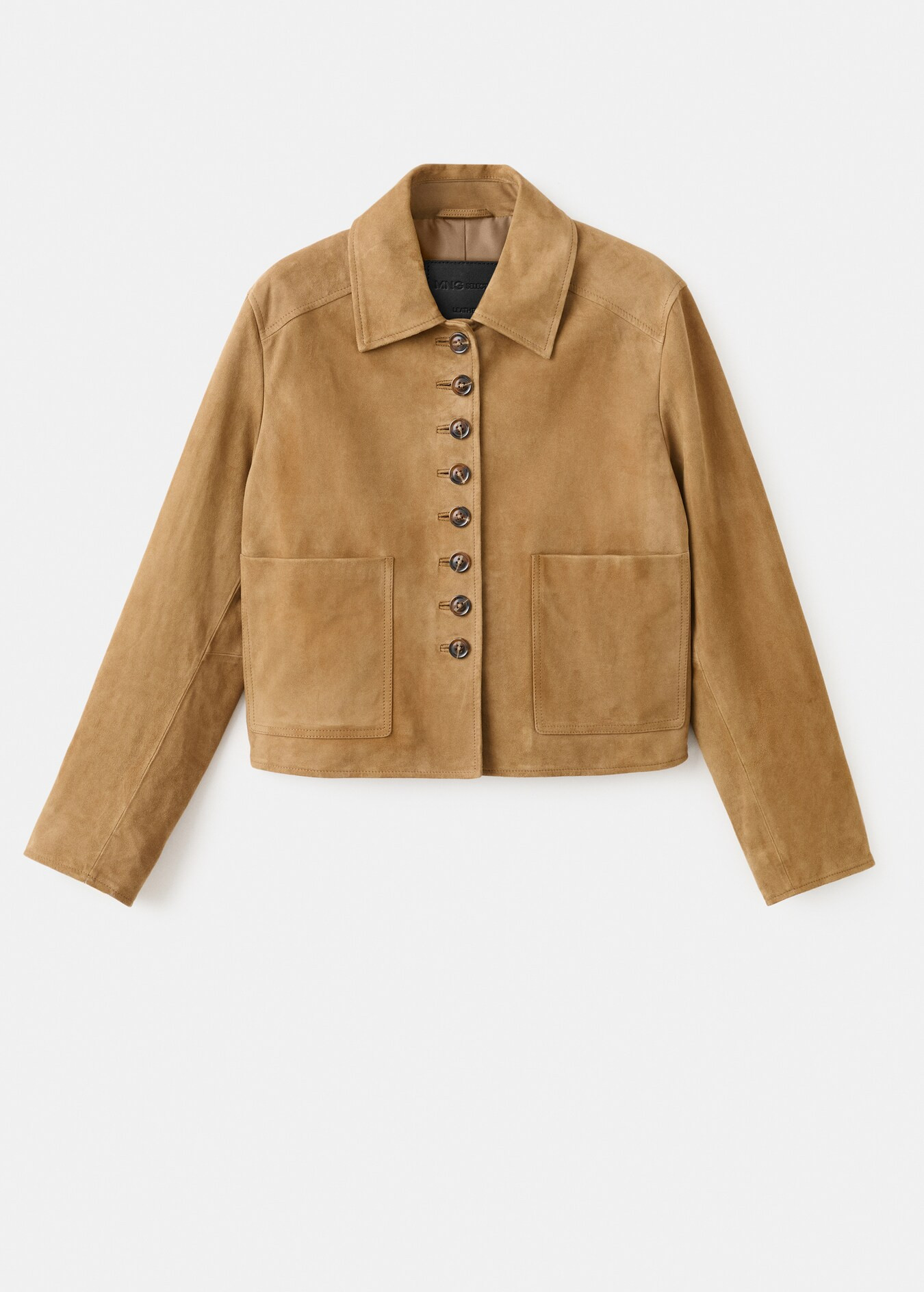 Suede jacket with buttons - Women | MANGO United Kingdom | MANGO (UK)