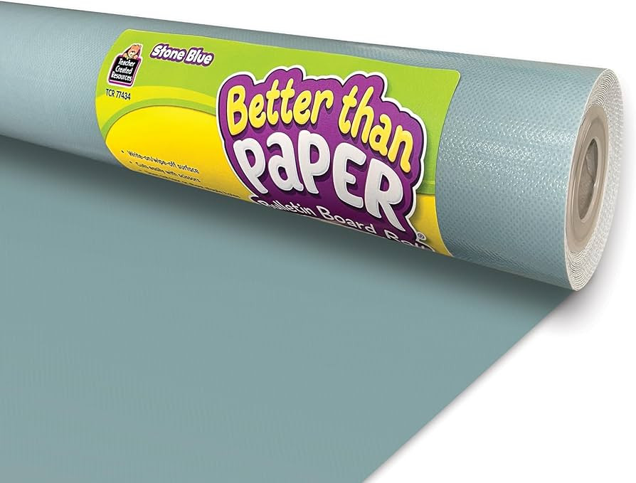 Teacher Created Resources Stone Blue Better Than Paper Bulletin Board Roll | Amazon (US)
