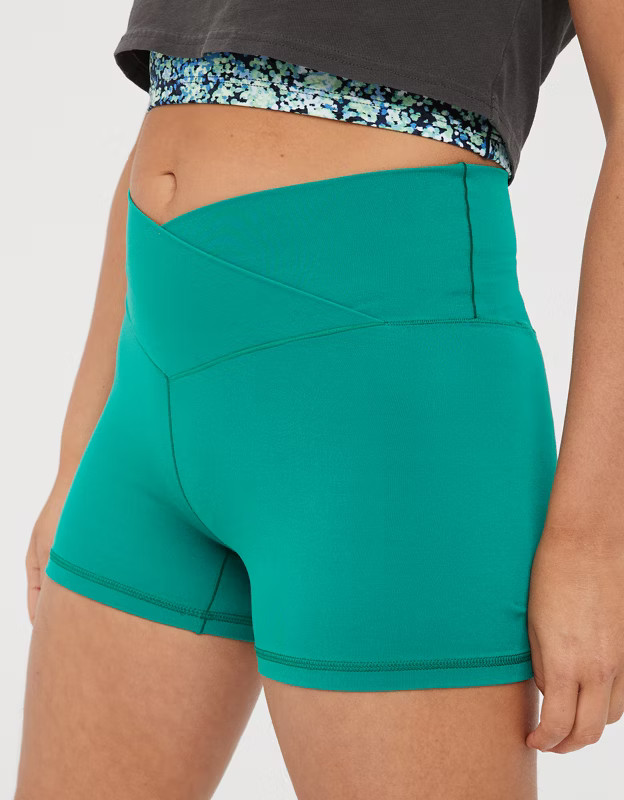 OFFLINE By Aerie Real Me High Waisted Crossover 3" Bike Short | Aerie