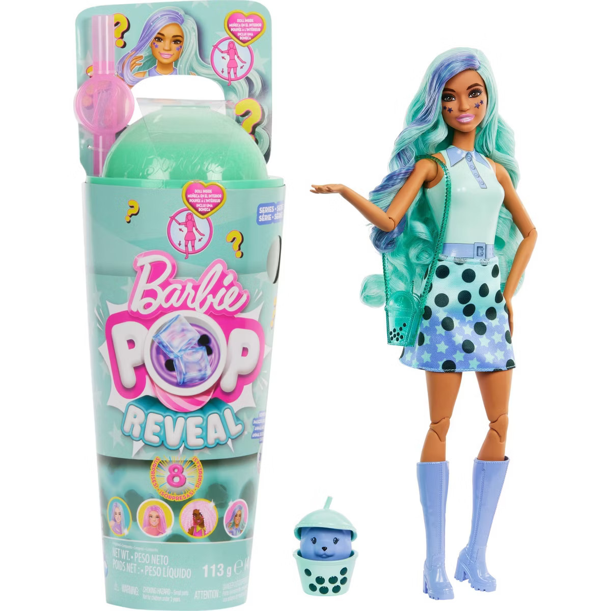 Barbie 10.5" Pop Reveal Bubble Tea Series Fashion Doll & Accessories Set with 8 Surprises | Target