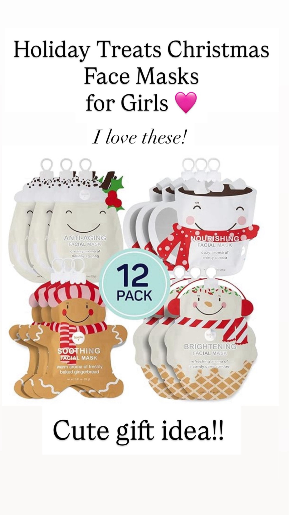 Holiday face masks for girls 

#LTKHoliday #LTKBeauty