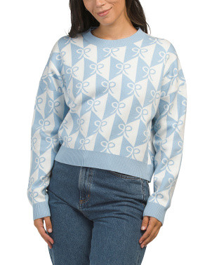 Long Sleeve Bow Sweater | Juniors | Marshalls | Marshalls