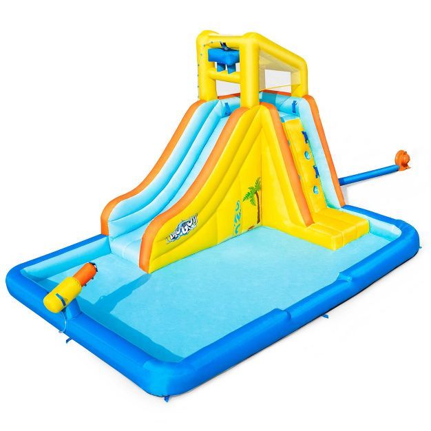 H2OGO! Beachfront Bonanza Kids Inflatable Outdoor Backyard Mega Water Slide Splash Park Toy with ... | Target