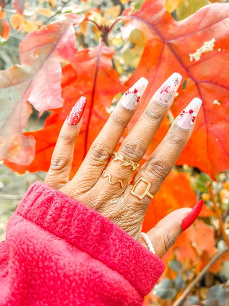 Xmas fall nails inspo ♥️♦️💅 
SHEIN have the best press on nails 

#LTKHoliday #LTKGiftGuide #LTKSeasonal