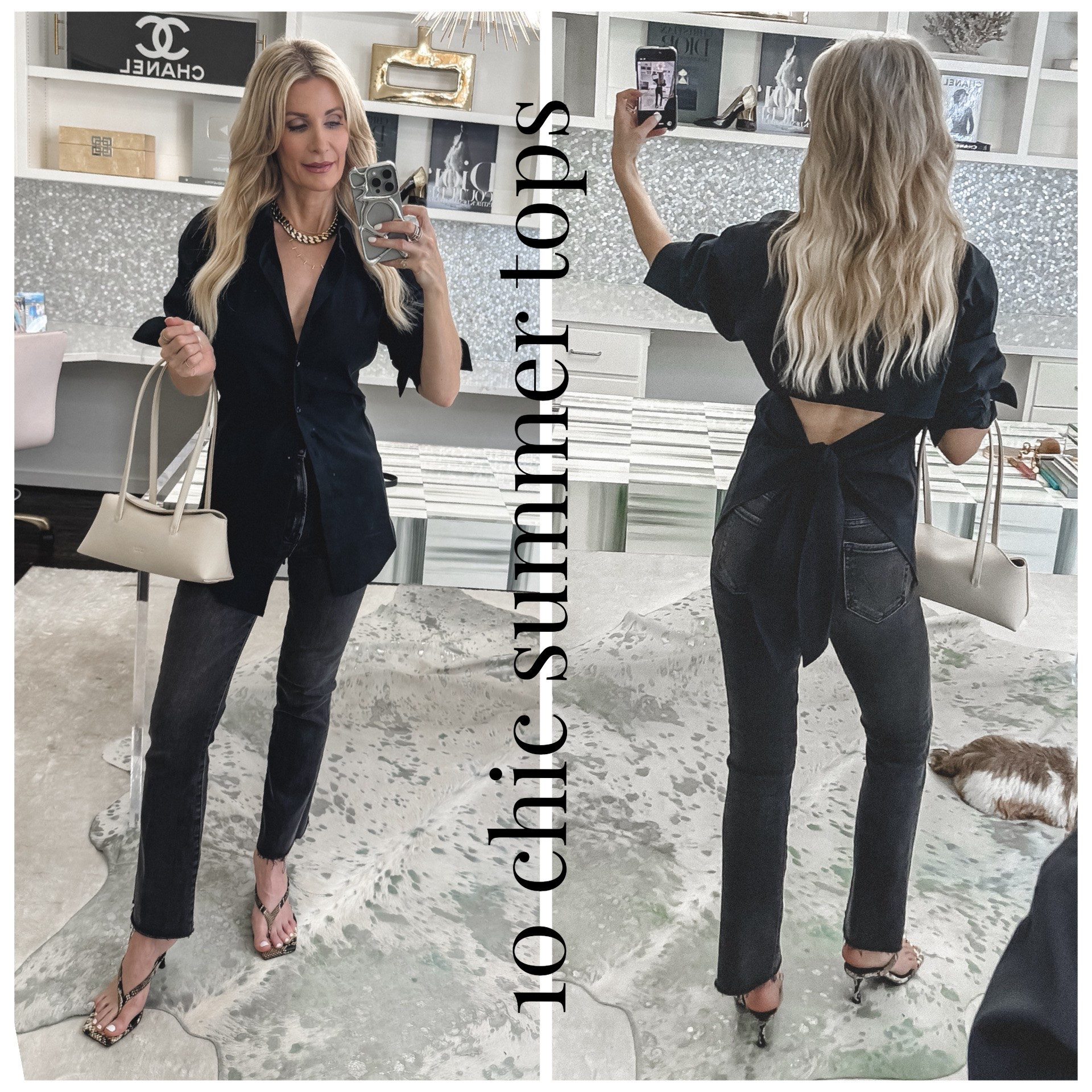 If you don’t want to dress like every other woman over 50 this summer… start with your tops. 😉

These 10 summer tops instantly make your outfits look more modern, elevated, feminine, and fashion-forward — while still being completely wearable.

✨ The key?
Interesting silhouettes.
Subtle structure.
Unexpected details.
And pieces that create shape instead of hiding it.

Here are 10 tops guaranteed to take you everywhere in style this summer:

1️⃣ A backless black button-down — such a unique piece and SO chic with denim or shorts.

2️⃣ An under-$50 blue sleeveless top that looks polished, effortless, and expensive.

3️⃣ A white cutout tee that gives a basic white tee a modern update.

4️⃣ A black cropped tee with subtle shoulder pads and flattering ruching around the waistline… insanely chic.

5️⃣ A white cropped tee that pairs perfectly with high-waisted denim.

6️⃣ The essential white Quince button-down — under $50 and trust me, it looks WAY more luxe.

7️⃣ A Reformation one-shoulder top that instantly elevates any summer look.

8️⃣ A gray cropped tee you’ll wear on repeat — alone or layered under your favorite jacket.

9️⃣ A blue lace off-the-shoulder top that’s absolutely perfect for date night.

🔟 A gray off-the-shoulder top that works beautifully for girls’ night, dinner, or cocktails.

Which one is your favorite?

#LTKootd #LTKdayinmylife #LTKgrwm
