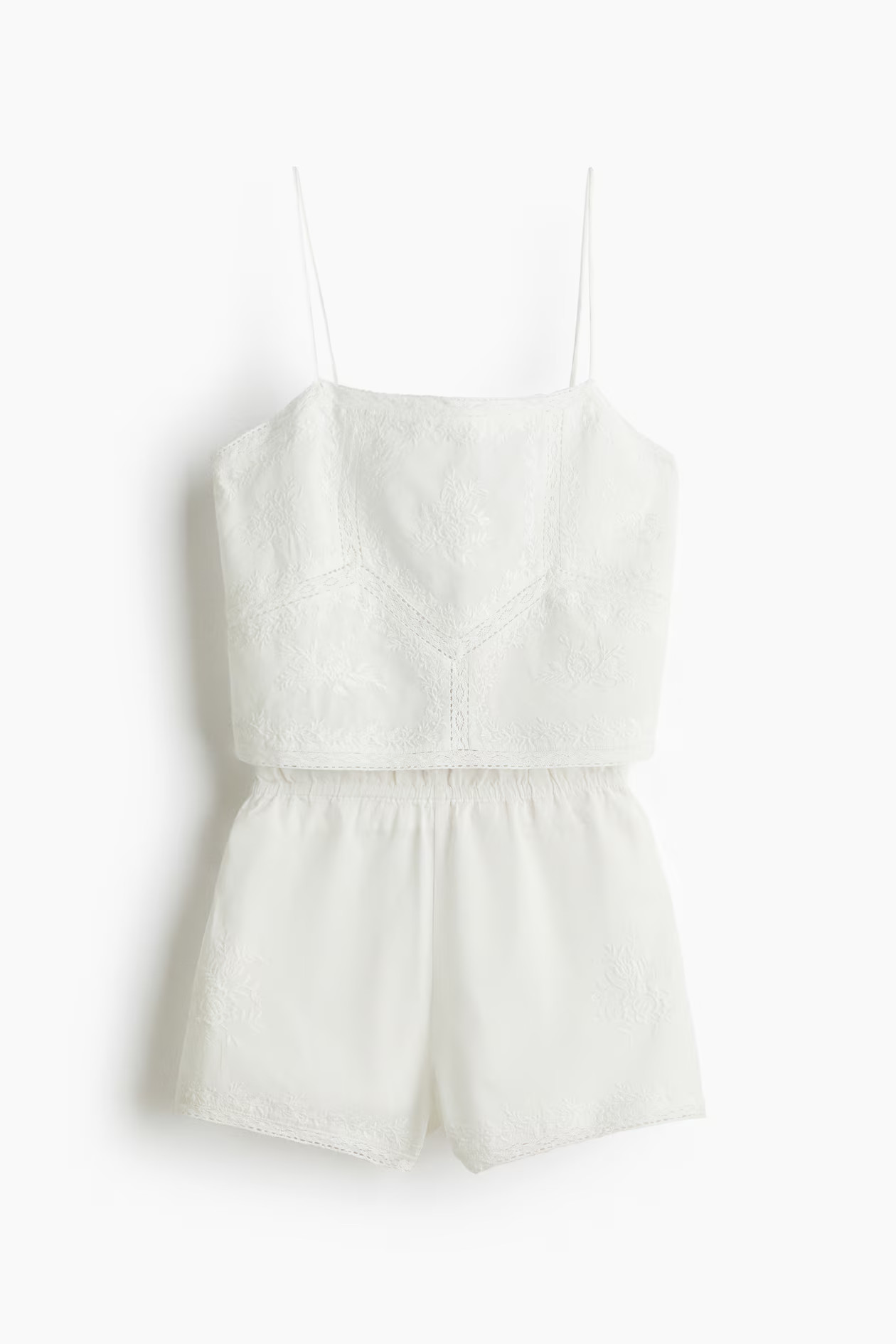 Pyjama brodé en coton | H&M (FR, IT, ES, PT, BE)
