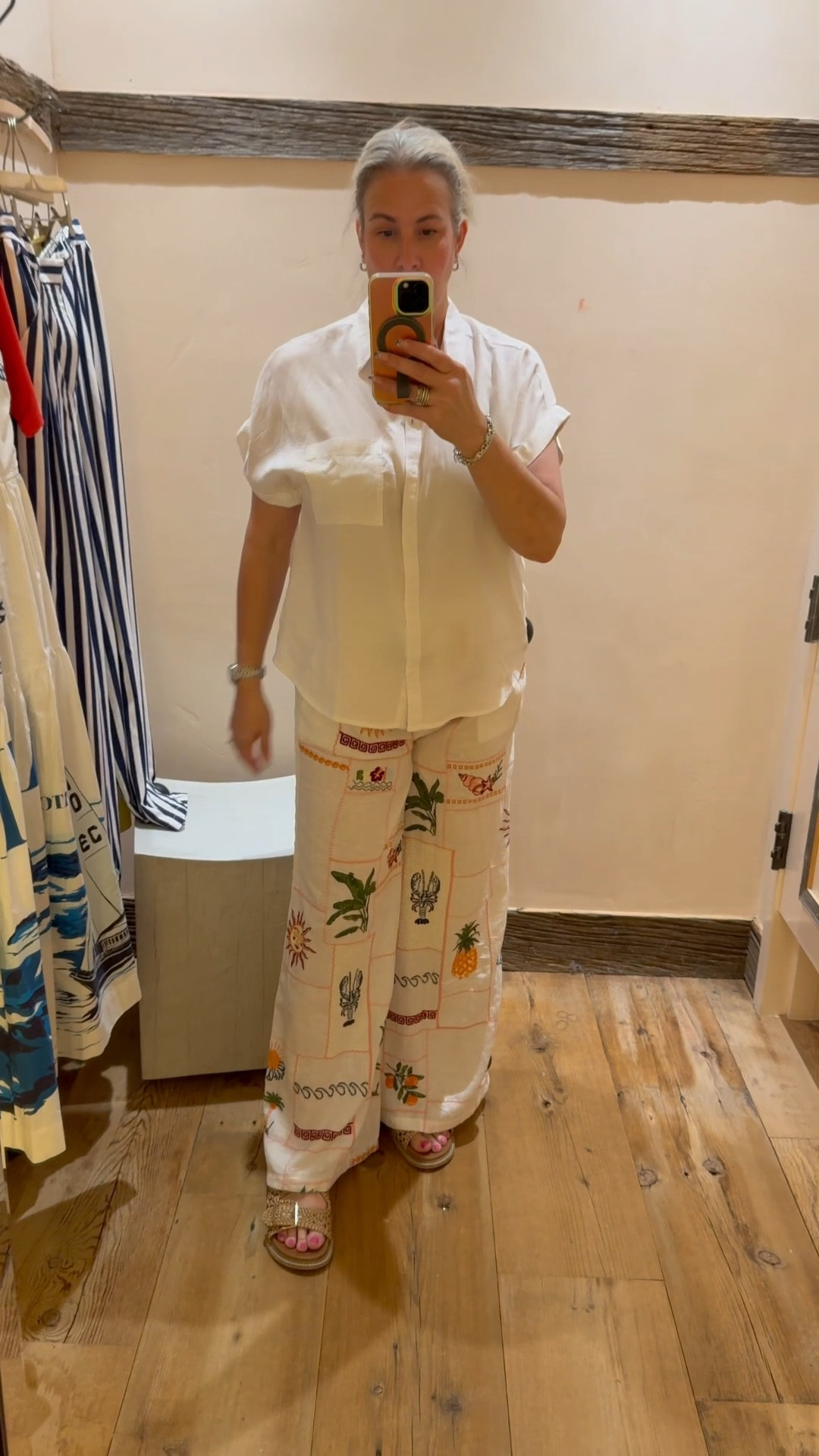 Anthropologie try on

-Large in button up 
-Large in striped pants (size down, runs big) 
-Medium in patchwork pants 

Summer outfits, outfits for summer, outfits for vacation, summer outfit aesthetic, cute summer outfits, summer white pants, vacation sets, summer outfits for women #ltkxanthro

#LTKStyleTip #LTKSeasonal