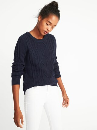 Classic Cable-Knit Sweater for Women | Old Navy US