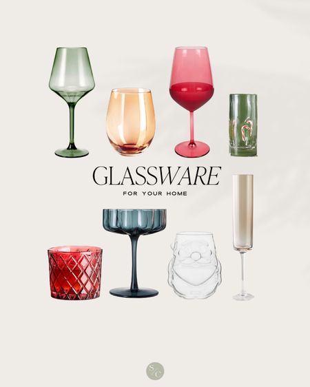 Festive glassware for your holiday parties & hosting!

Holiday hosting, kitchen must have, colored stemware, colorful glasses, Santa mug, Christmas glasses, Christmas parties, Christmas decor 

#LTKhome #LTKHoliday #LTKparties