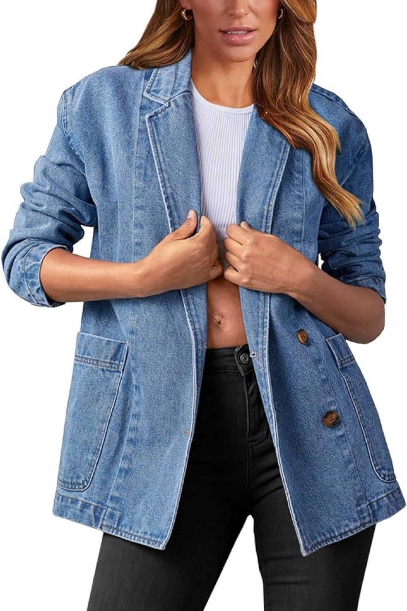 Denim blazer from Amazon 
Teacher outfits , fall outfits 

#LTKsalealert
#LTKFindsUnder50 
#LTKFindsUnder100
#LTKSeasonal 
#LTKStyleTip
#LTKBacktoSchool 
#LTKWorkwear 

