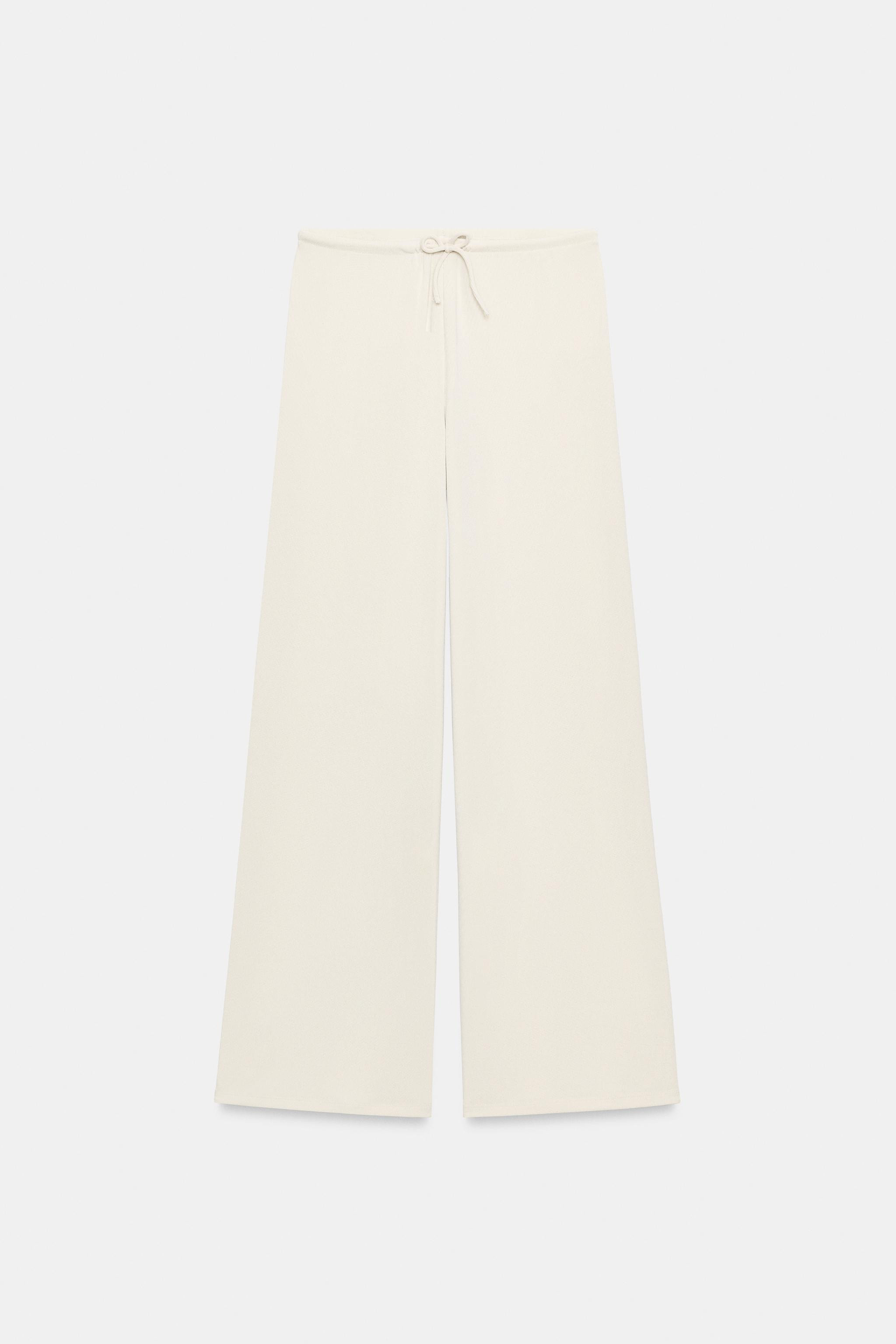 TEXTURED PALAZZO TROUSERS | Zara UK