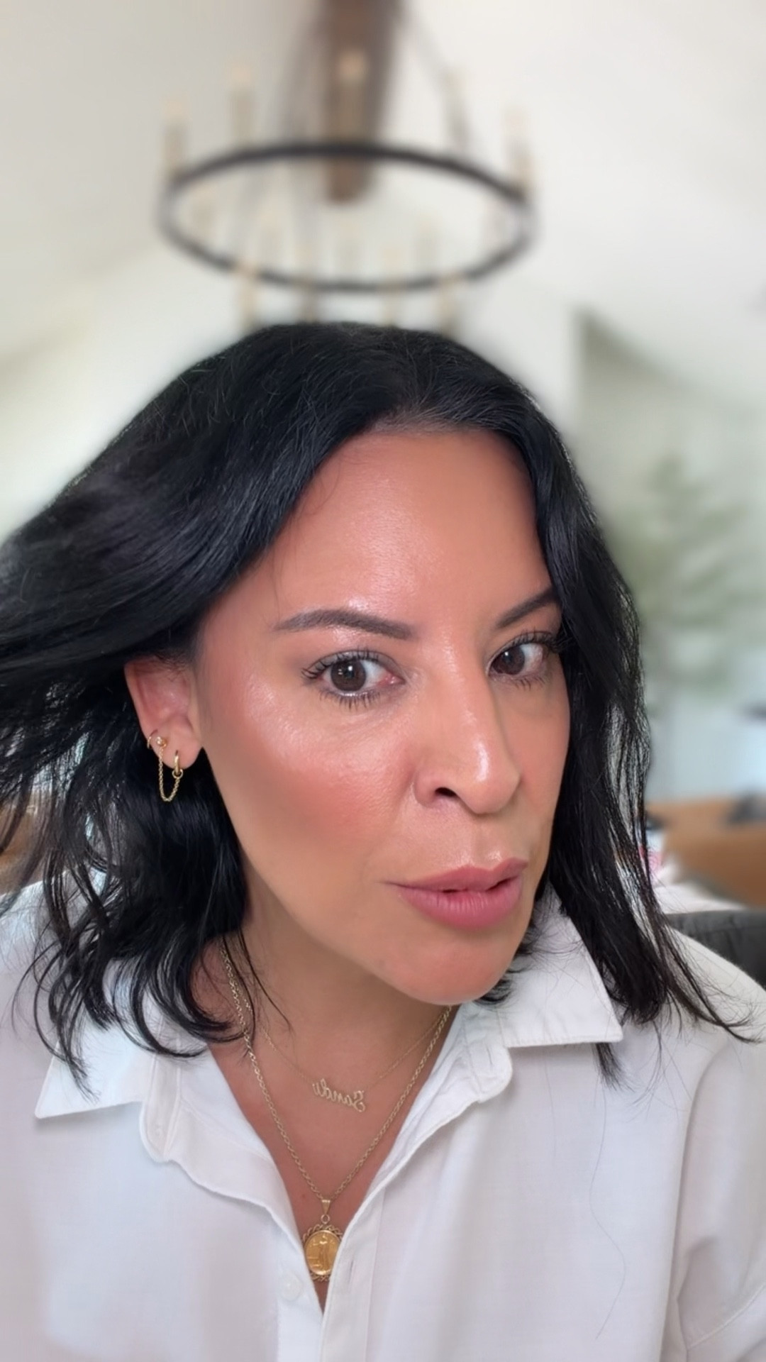 Lab grown gem and 14k gold over sterling silver. So cute for a double piercing! 

#LTKOver40 #LTKWorkwear