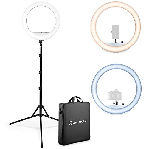 Lume Cube 18" Cordless Ring Light Kit for Smartphones and Cameras | Bicolor Light for YouTube Vid... | Amazon (US)