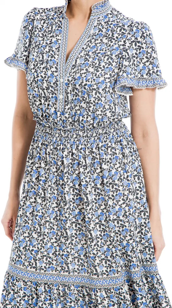 Smocked Flutter Sleeve Maxi Dress | Nordstrom Rack