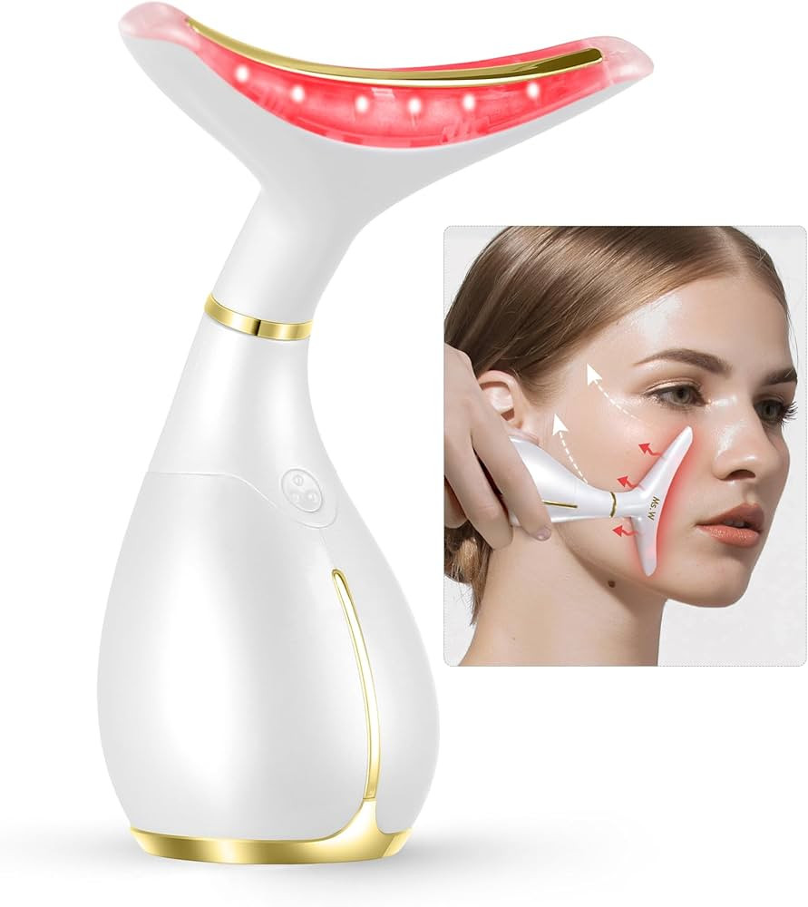 Ms.W Red Light Face Massager Tool, Facial Massager for Skin Care with LED, Heated, and Vibration,... | Amazon (US)