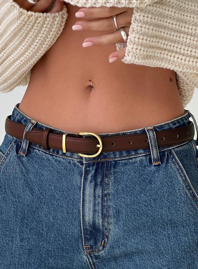 Jaslynn Belt Brown | Princess Polly AU