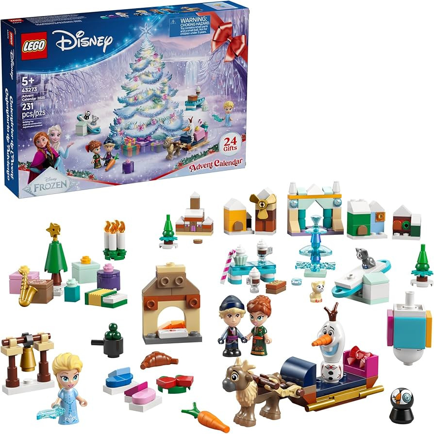 LEGO Disney Frozen Advent Calendar 2025 Kids Toy - Holiday Countdown Playset for Boys & Girls, Ag... | Amazon (US)