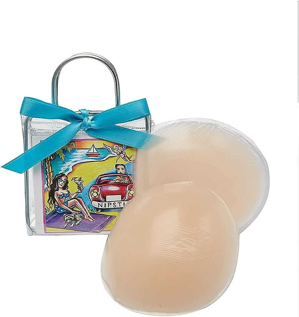 Dimrs Women's NipStik Adhesive Silicone Nipple Covers Nipstik O/S Nude, Beige, Regular | Amazon (US)