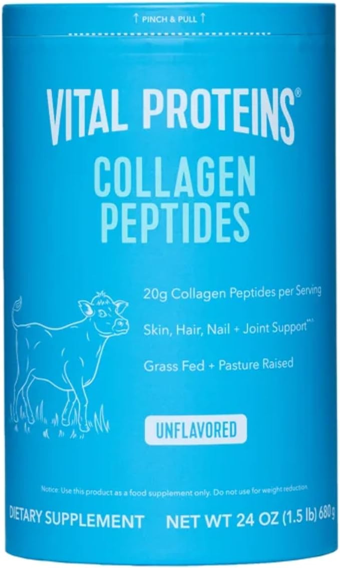 Vital Proteins Natural Whole Nutrition Collagen Peptides - Pasture Raised, Grass Fed, Paleo Frien... | Amazon (US)