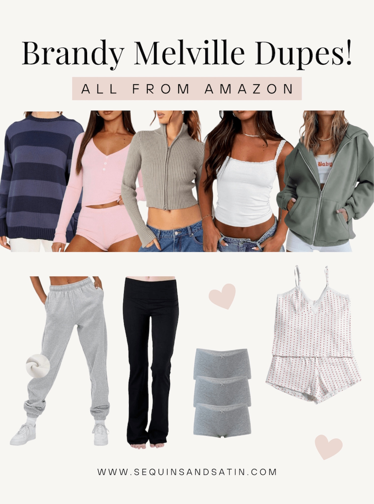 Brandy Melville dupes!🫶

Amazon fashion / amazon fashion finds / Neutral fashion / neutral outfit / Clean girl aesthetic / clean girl outfit / Pinterest aesthetic / Pinterest outfit / that girl outfit / that girl aesthetic / vanilla girl / college fashion / college outfits / college class outfits / college fits / college girl / college style / college essentials / amazon college outfits / back to college outfits / back to school college outfits / college tops


#LTKSeasonal #LTKfindsunder100 #LTKfindsunder50