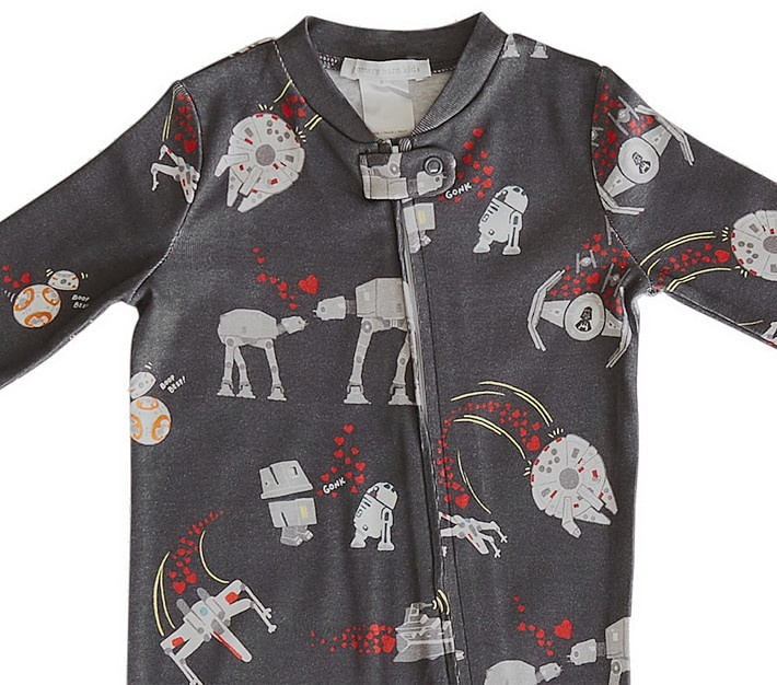 Star Wars™ Valentine's Organic Nursery Pajama | Pottery Barn Kids