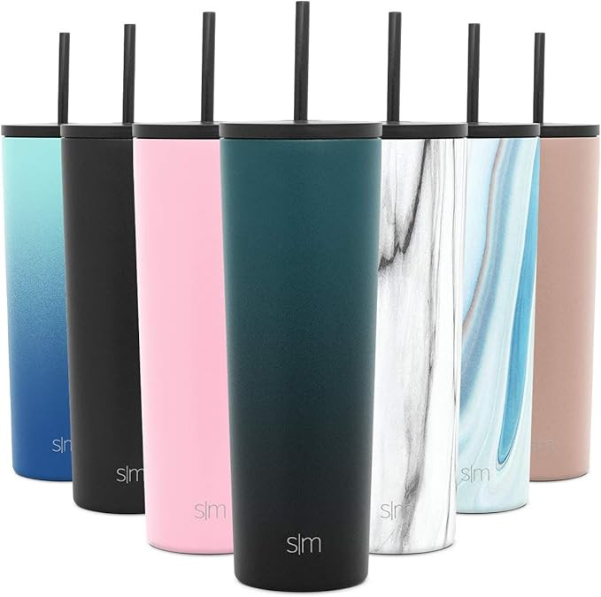 Simple Modern 28oz Classic Tumbler with Straw Lid & Flip Lid - Travel Mug Gift Vacuum Insulated C... | Amazon (US)