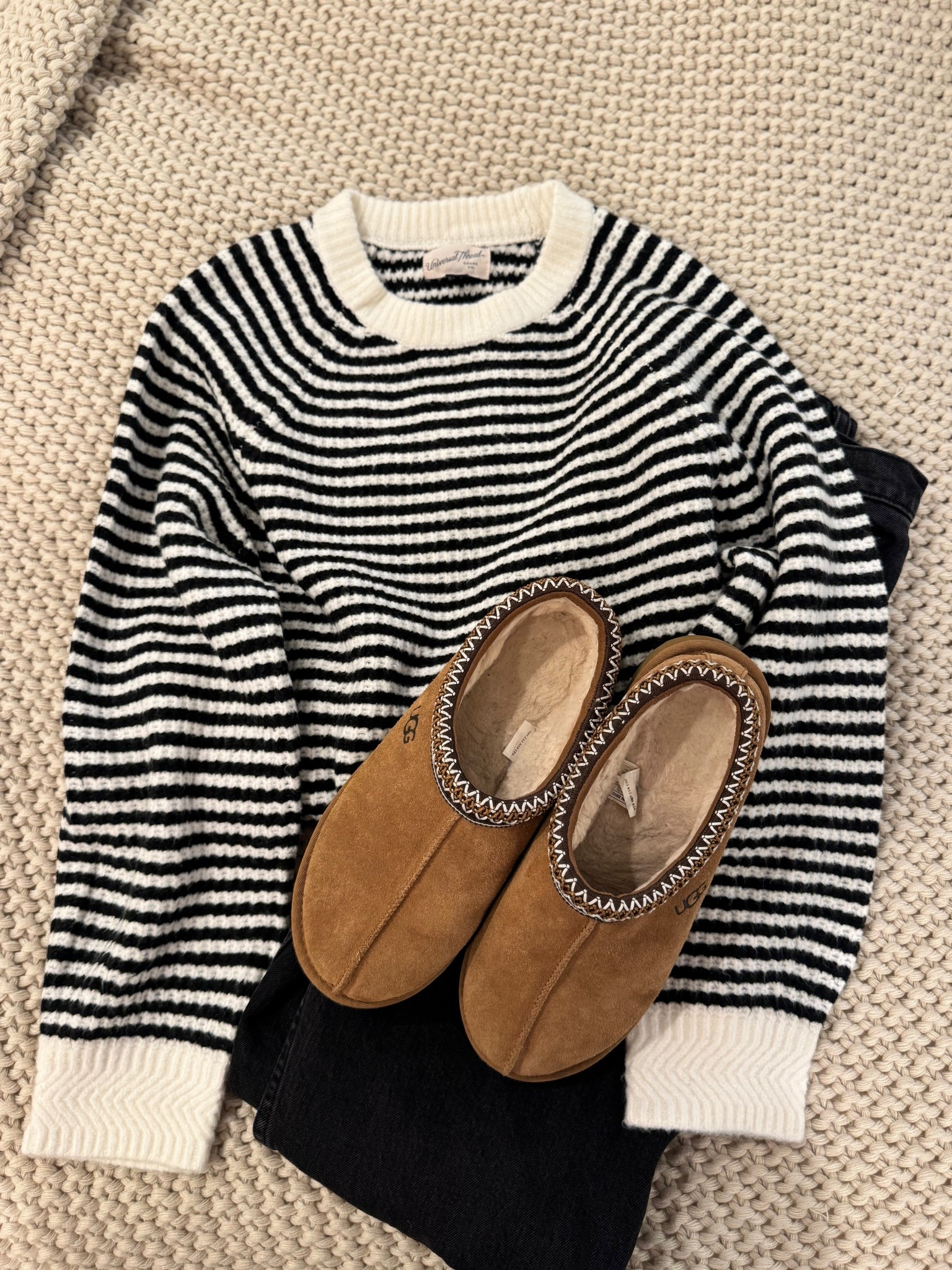 Sweater is target and not online yet! But is in store. Jeans are old Abercrombie dad jeans 

#LTKFindsUnder50 #LTKSeasonal #LTKFindsUnder100