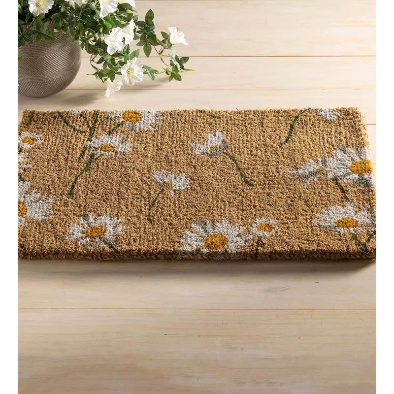 Non-Slip Floral Outdoor Doormat | Wayfair North America
